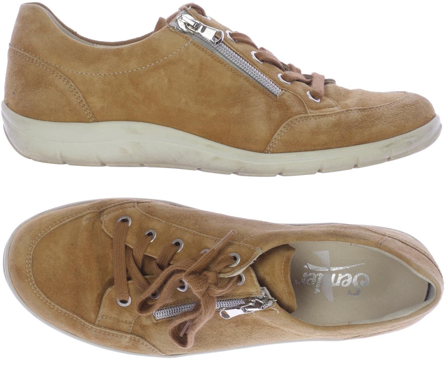 Semler Damen Halbschuh, Braun, Gr. EU 38 (US 7), kein / Etikett / Leder - Second Hand
