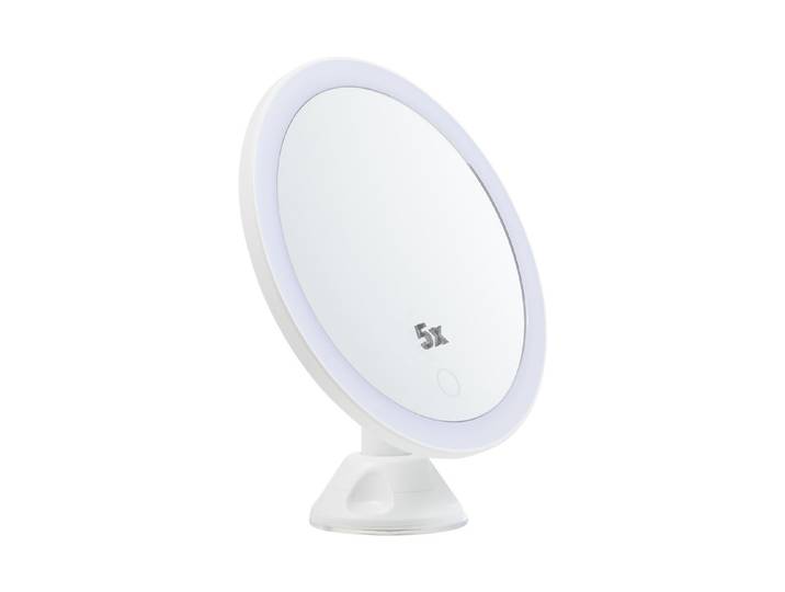 Wenko LED-Wandspiegel Isola Weiss ⌀ 18.5 cm