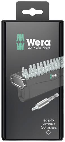 Wera Bit-Check 30 TX Universal 1 SB 05057900001 Bit-Set 30teilig TORX