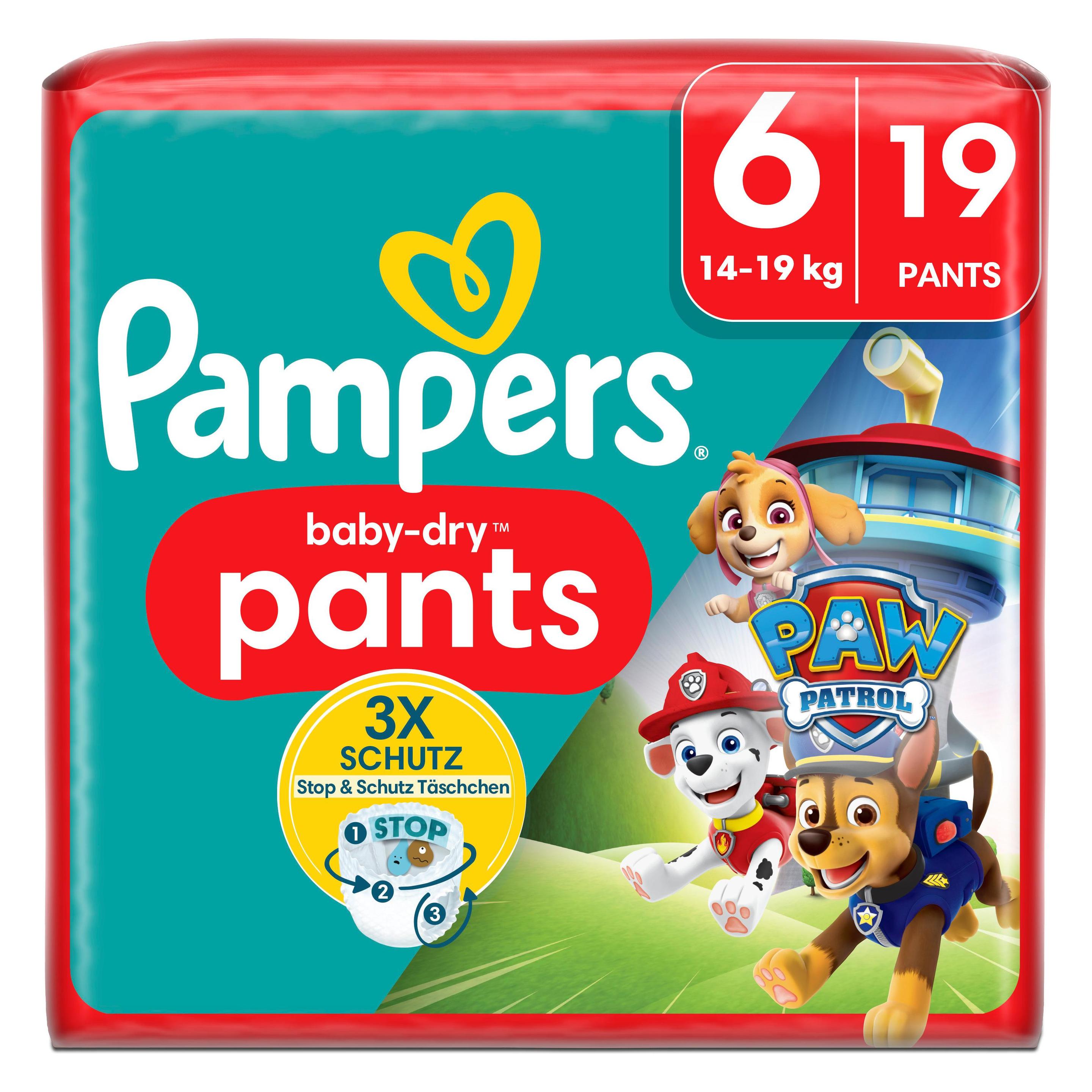 Pampers Baby-Dry Paw Patrol (Gr. 6, Tragepack, 19 Stk.) (8006540710708)
