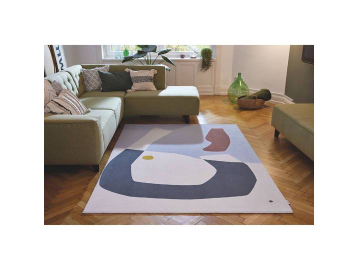 Tapis Shapes One Bleu 160 x 230cm Tissu
