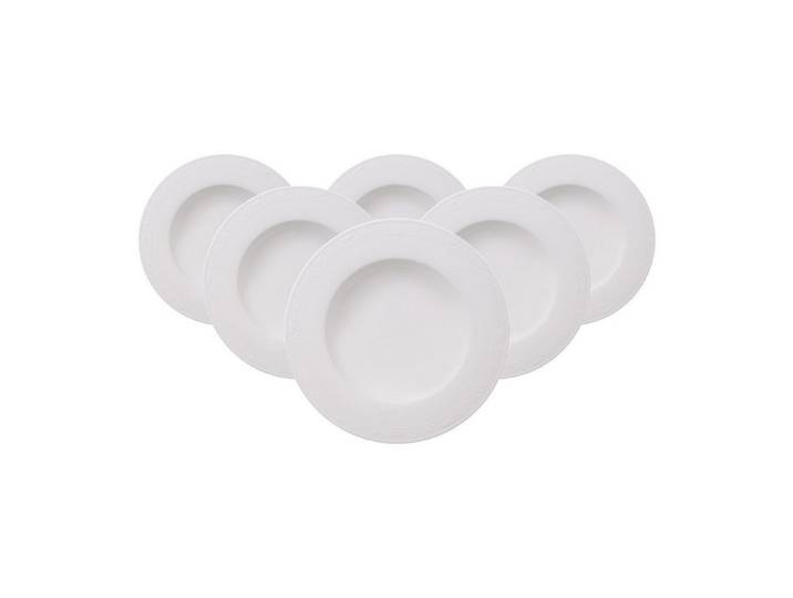 Villeroy & Boch Suppenteller White Pearl Suppenteller ø 24,8 cm 6er Set, (6 St)