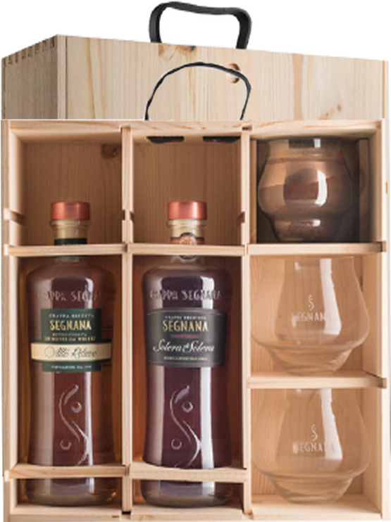 Segnana Glass Pack Grappa 'Solera-Alto Rilievo'