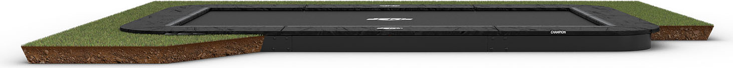 BERG Sport flatground Trampolin rechteckig Champion schwarz 410 cm 14+