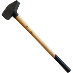 Vago-Tools Schlosserhammer Vorschlaghammer 3kg Holzstiel Hammer Länge 60cm