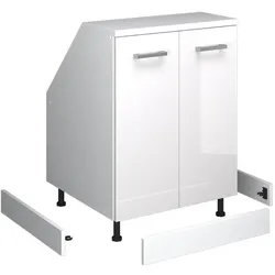 Vicco, Kleiderschrank Zubehör, Sockelblende Rion, Weiss/Weiss, 56.3 x 1.6 cm 2er Set