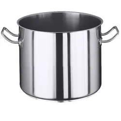 Contacto Kochtopf, Edelstahl, mittelhoch Ø 28 cm, Volumen: 15 l, matt poliert, induktionsgeeignet