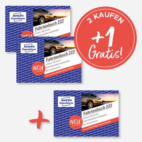 Avery-Zweckform 222-3P Fahrtenbuch 3St.