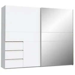 FORTE Schwebetürenschrank Winn2 250 x 200 cm Dekor Weiß
