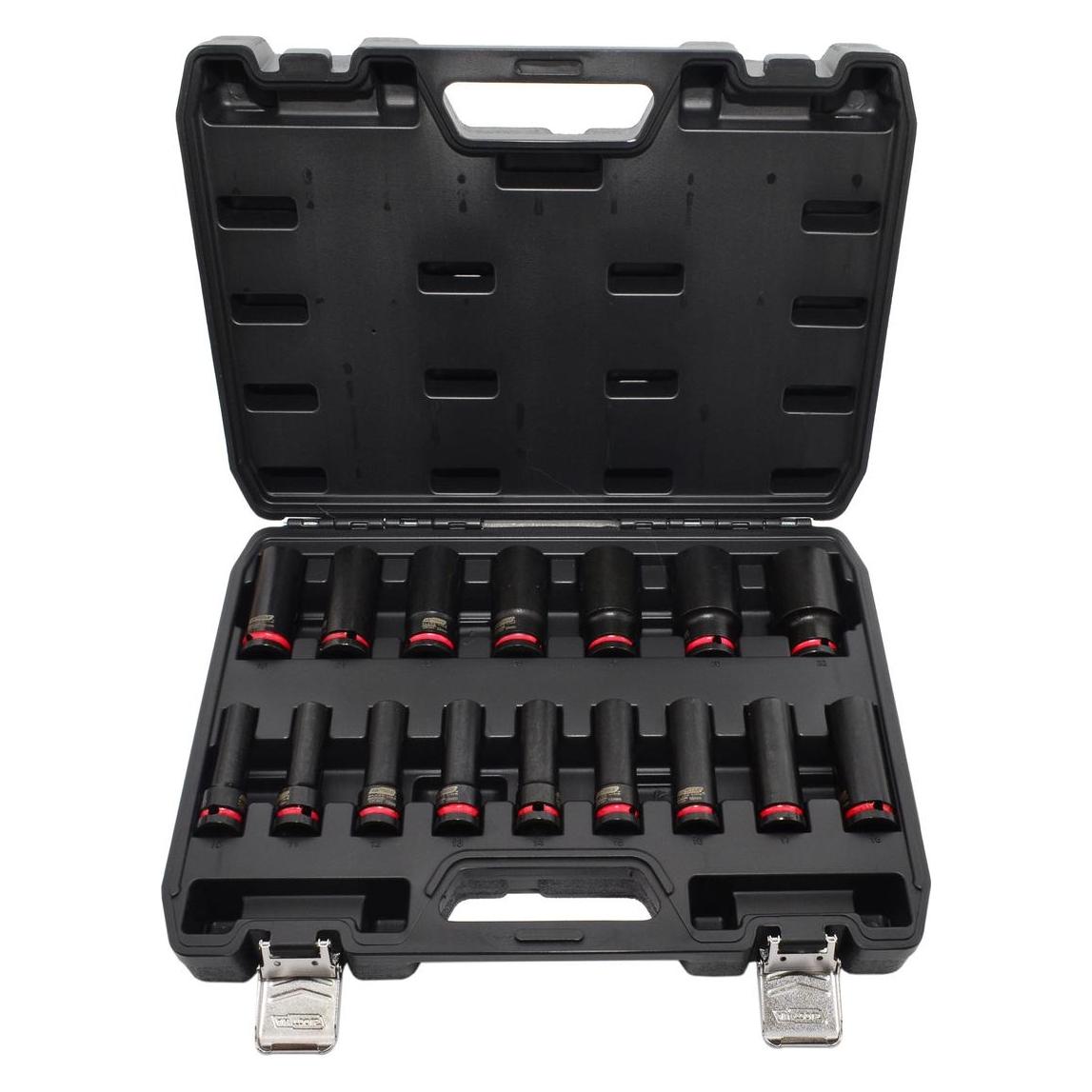 Awtools ZESTAW NASADEK UDAROWYCH 1/2" 35cz./8-32mm/ KRÓTKIE I DŁUGIE BLACK LINE (72311955)