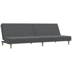 vidaXL Schlafsofa 2-Sitzer Hellgrau Stoff