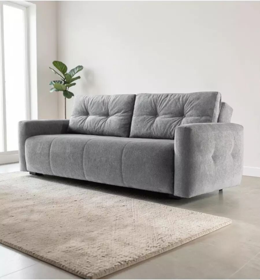 BellaHome DIVANO 3POSTI MODELLO ROMA GRIGIO