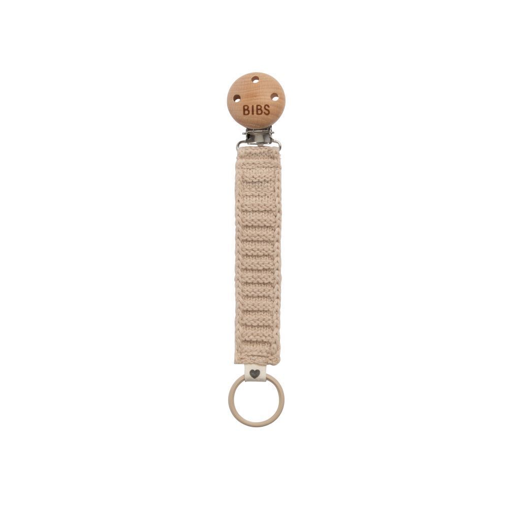 Bibs Fopspeenketting Knitted Vanilla 1 St Zange