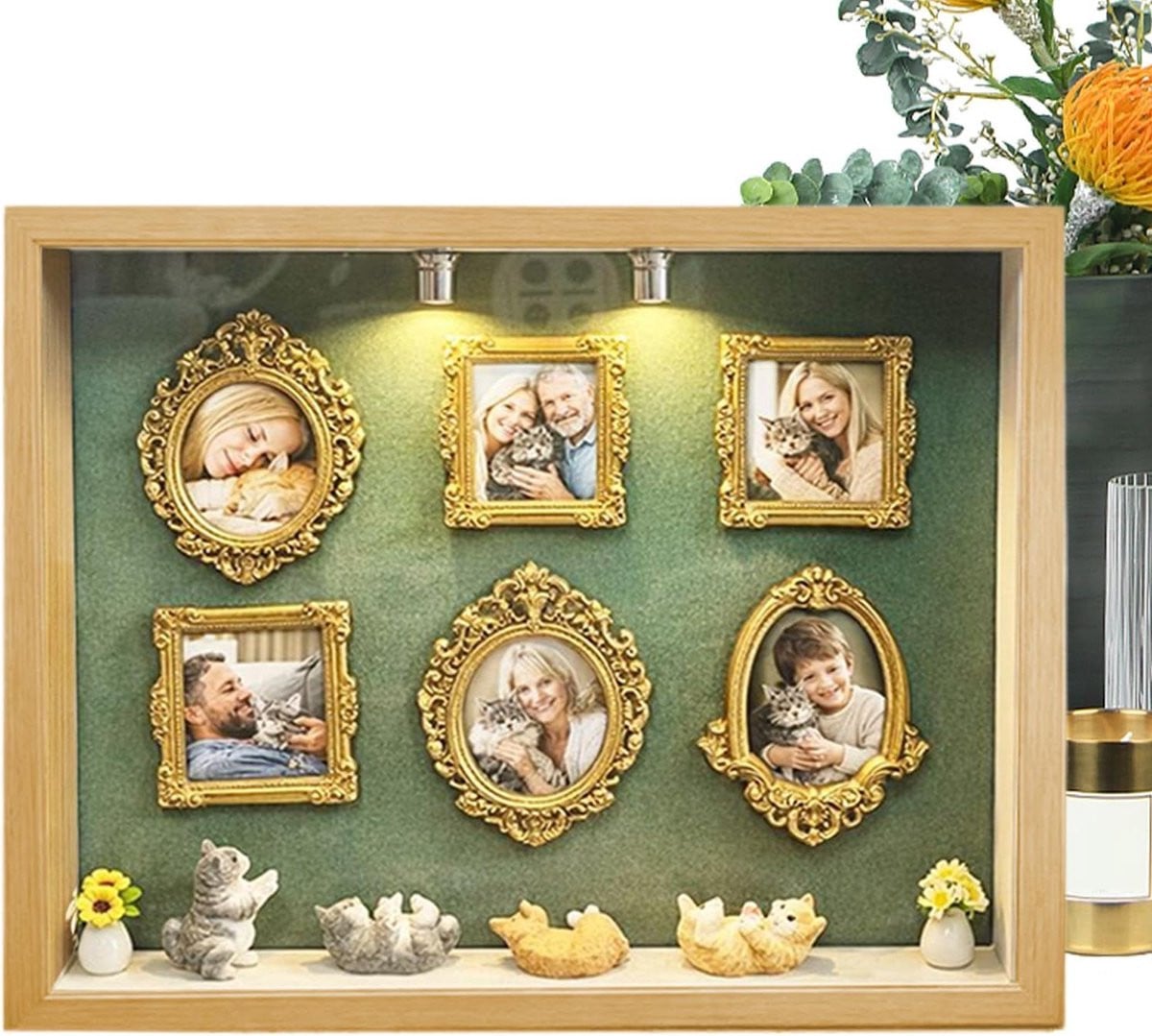 Mini Fotolijst Set Album Box Houtkleurig - 21.7 x 26.7 cm