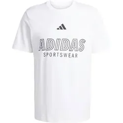 ADIDAS Herren Shirt House of Tiro Linear Graphic, Größe XL in Weiß Weiß