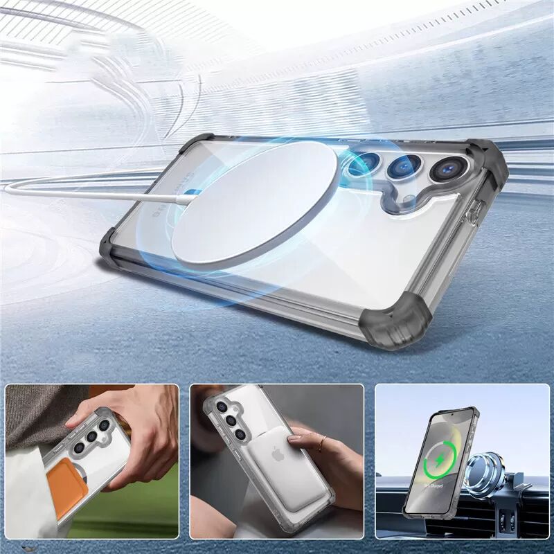 INF Coque Noire Transparente Élégante pour Samsung S21 Ultra