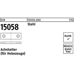 Fördertechnik, Achshalter DIN 15058 30 x 8 Stahl