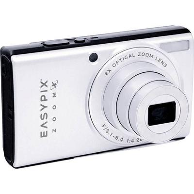 Easypix ZOOMX VX1372 Digitalkamera Opt. Zoom: 6 x Silber, Schwarz inkl. Tasche WiFi