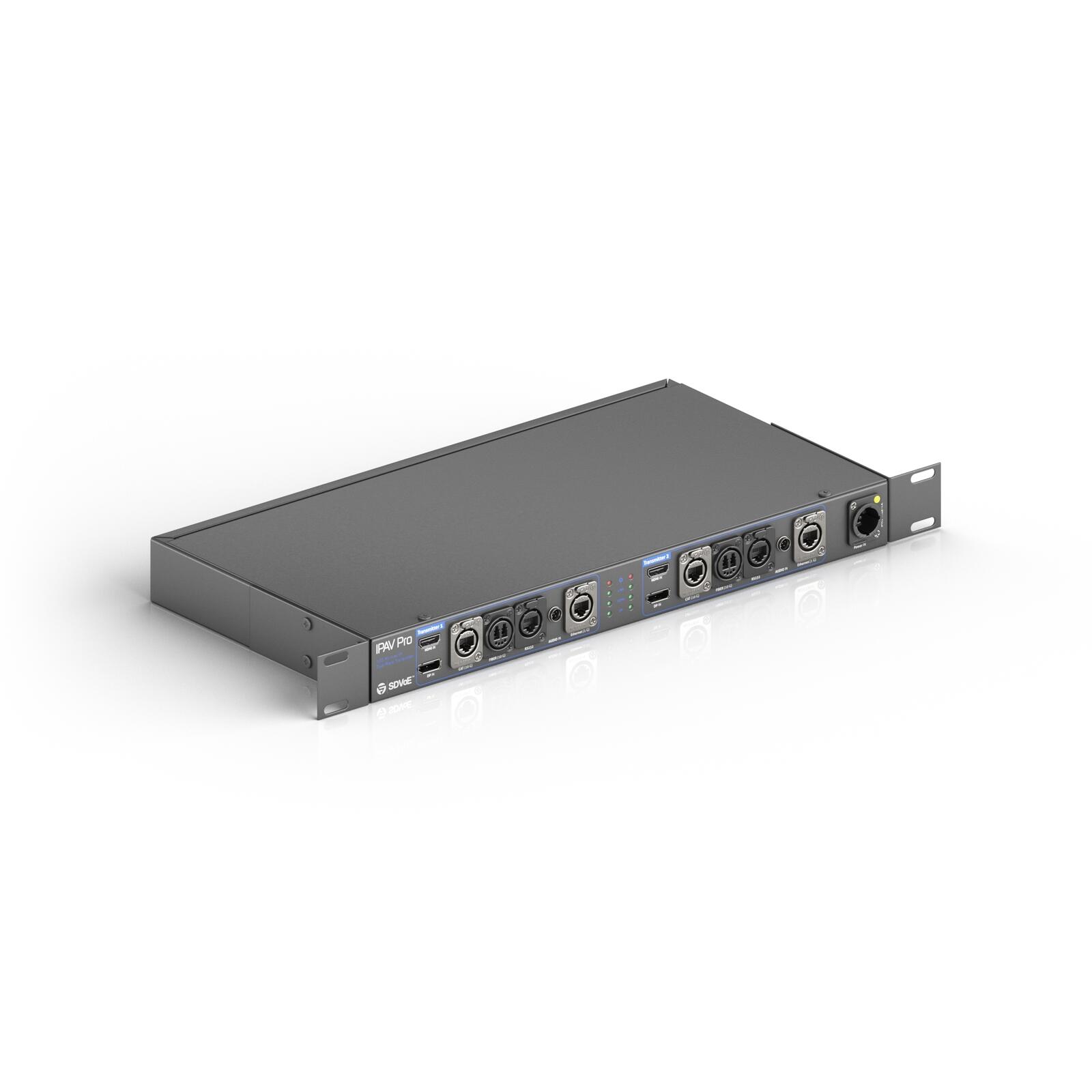 PureTools IPAV PRO - Dual 4K AV über IP Transmitter, 1U Rackmount Gehäuse IPAV1102-TX