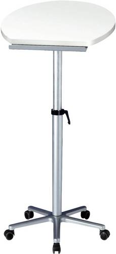 Maul Stehpult Silber 9304102 Farbe der Tischplatte: Weiß höhenverstellbar, rollbar max. Höhe: 1.2 cm