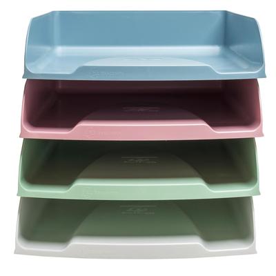 Exacompta 111303SETD Set mit 4 Briefablagen Combo Styli, Kollektion AutentiK - Farben sortiert