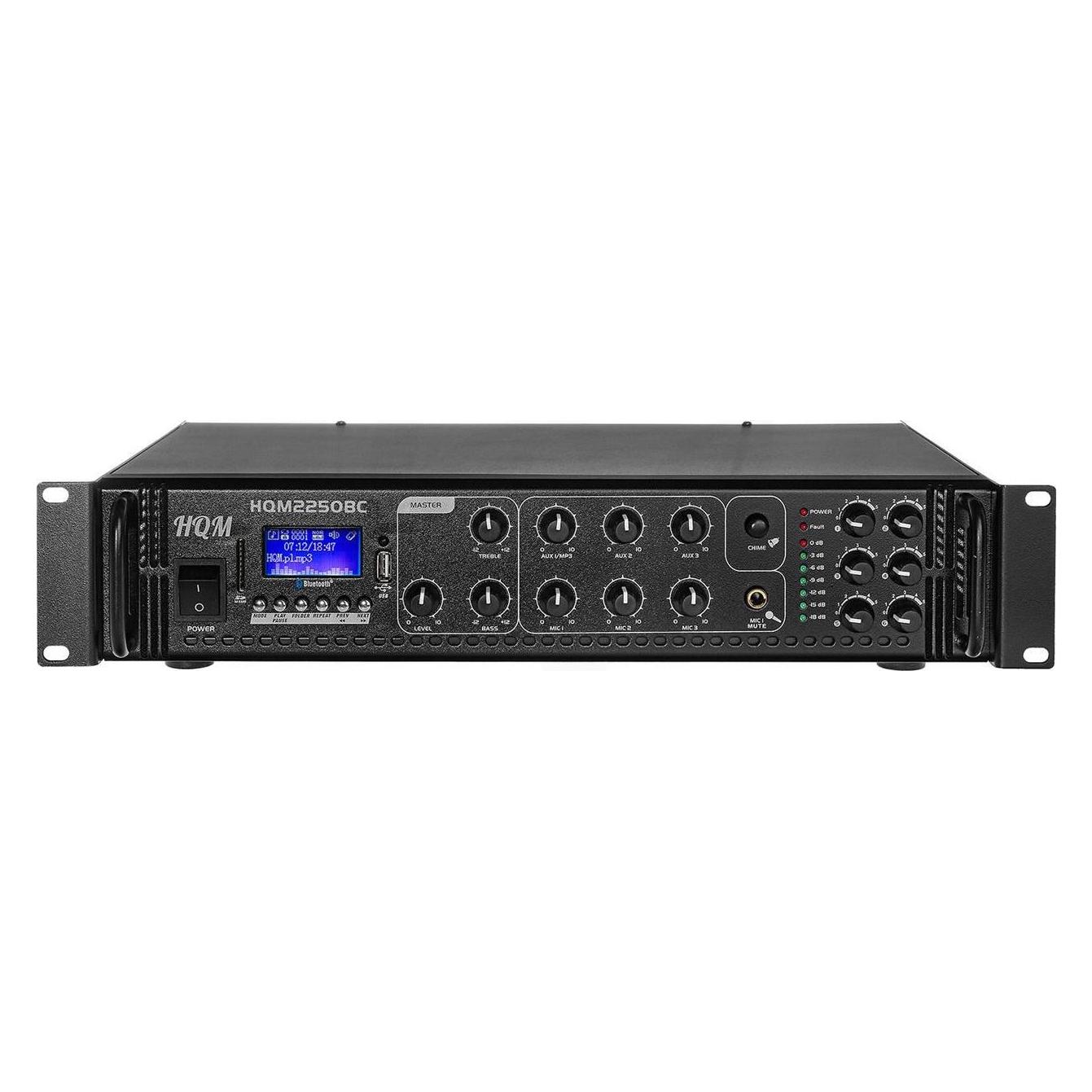 HQM FM/MP3/BLUETOOTH HQM2250BC RADIOVERSTÄRKER 250W (9591)