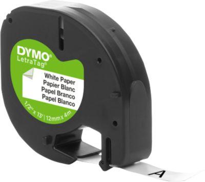 Schriftbandkassette für DYMO® Letra Tag, Papier, 12 mm, weiß