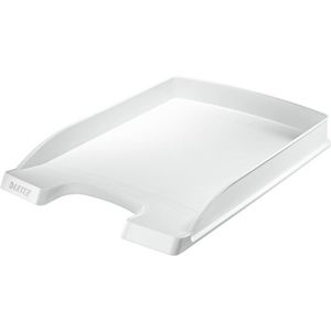 Leitz Briefablage 5237-00-01, Plus, A4, weiß, stapelbar, Kunststoff