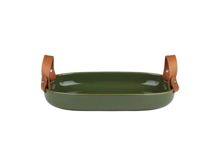 Marimekko Grand plat de service Oiva 23x32 cm Harvest green
