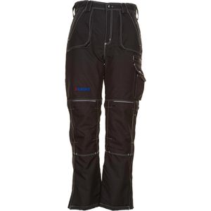 Planam Arbeitshose Basalt Winterhose, Herren, Bundhose, grau-schwarz, Größe XXL (60)