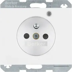 Berker Steckdose Glas pws/gl Kontroll-LED 6765097009