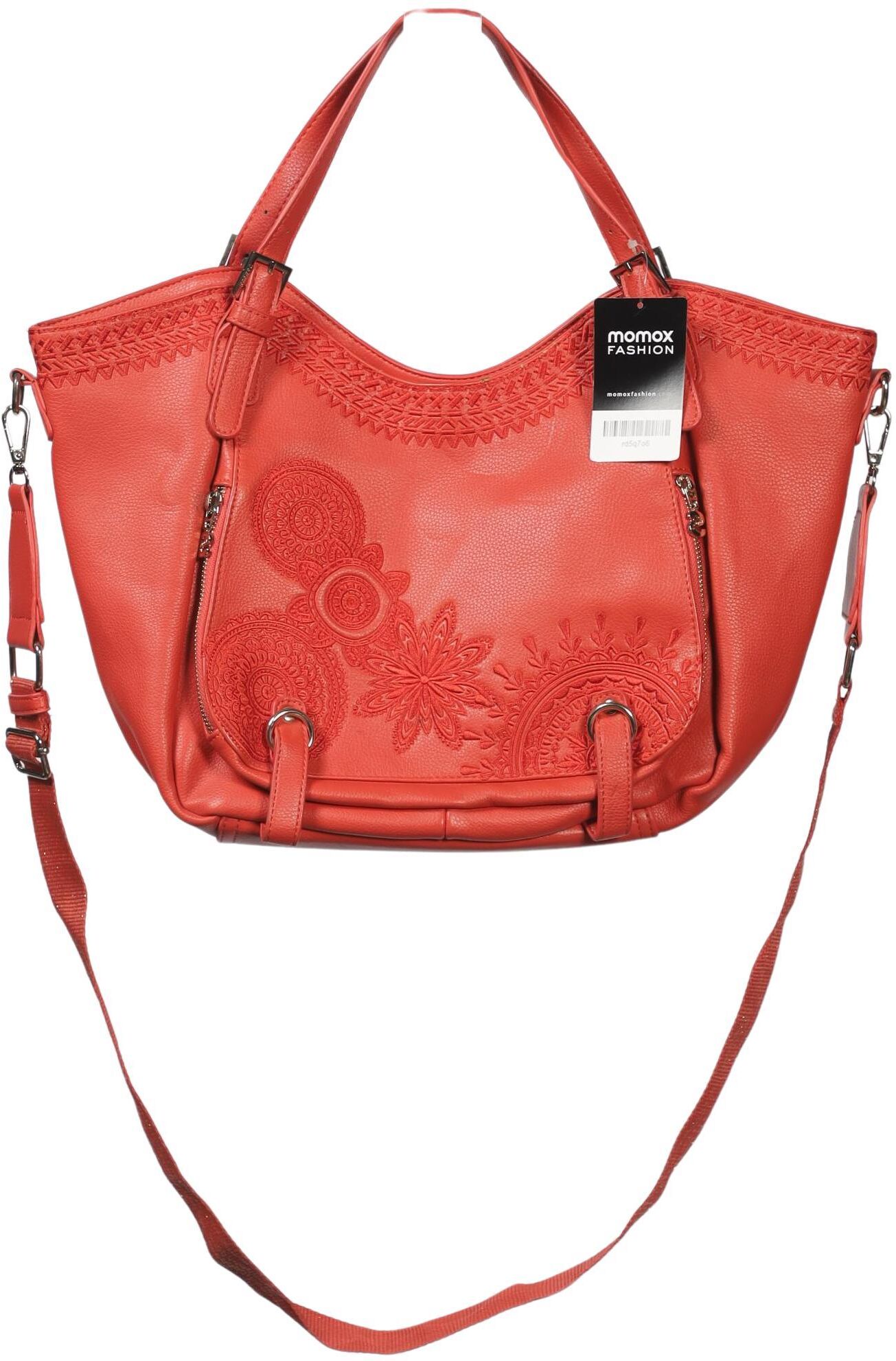 Desigual Damen Handtasche gross, Rot, Kunstleder - Second Hand
