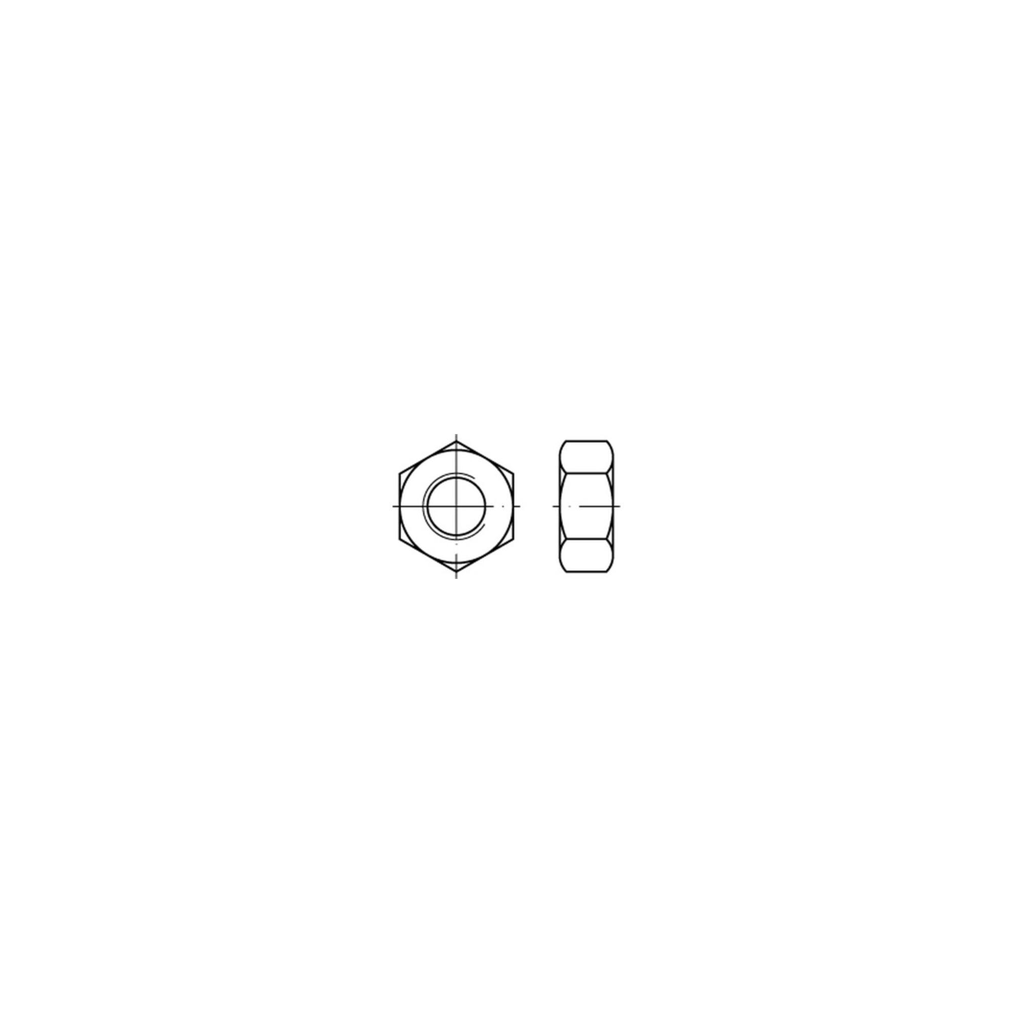 Sechskantmutter DIN 934 3/8" Stahl blank ; Industrial Quality Supplies (009343060380000)