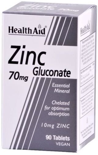 HealthAid Zinc Gluconate 70 mg 90 Tablets