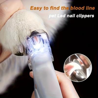 Happy Pet Pantry LED Pet Nail Clippers For Dogs & Cats Professional Safe Grooming Trimmer With Precision Light LED Pet Nail Clippers For Dogs & Cats Professional Safe Grooming Trimmer With Precision Light