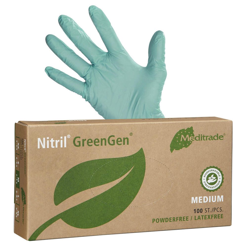 Meditrade® Einmalhandschuhe Nitril® M grün 1293M