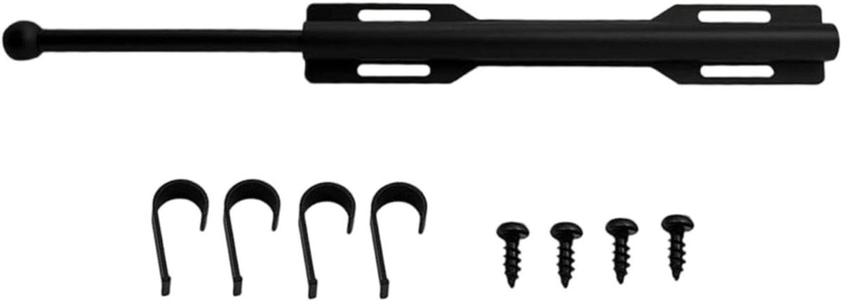 Valet Rod Kledinghanger Kast Staaf - Zwart - Breedte: 32,5 cm