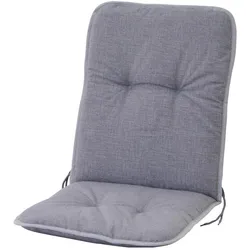 Siena Garden, Gartenmöbel Zubehör, ELDA Auflage passend zu Elda Stapelsesseln Bezug aus 70% Baumwolle/30% Polyester in Grau