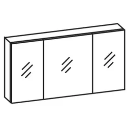 Artiqua Spiegelschrank , Eiche Ribbeck quer NB, 070-SET-4-13-444 070-SET-4-13-444