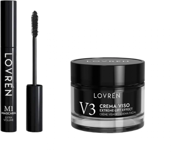 Lovren Mini-Size Box Black M1 Mascara Mini + V3 Crema Viso Mini
