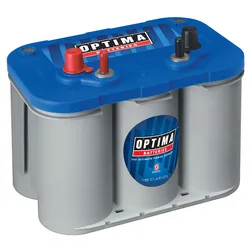 Optima Blue Top BT DC - 4.2, 12V 55Ah, AGM Zyklenfest, Spiralcell Technologie