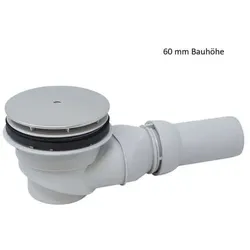 Breuer Marken-Siphon mit Chromabdeckung extra flach 60 mm.. - Breuer
