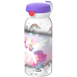 Mepal CAMPUS Trinkflasche mit Klappdeckel 600 ml - Unicorn Glow