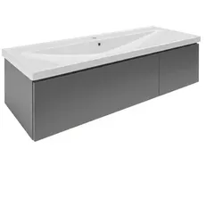 SAT Feel Waschtisch mit Unterschrank 120x30x44,8 cm Anthrazit Matt SATFEEL2120ANTU5