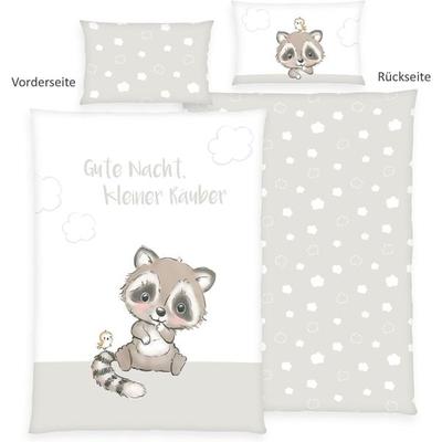 Herding 2485245063 - babybest® Bettwäsche, Kleiner Räuber, Baumwolle/Renforcé, 40x60/100x135 cm