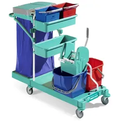 Systemwagen TTS Green 30 Putzwagen, Systemwagen, Holme aus rilsanlackiertem Metall