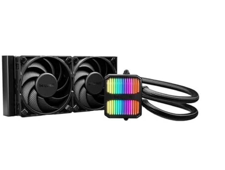 be quiet! Silent Loop 3 240 mm refroidisseur liquide AiO pour CPU AMD/Intel Plaque Froide Usinée avec Haute Précision\, 2 Ventilateurs Silent Wings 4 120 mm PWM haute vitesse\, Refroidissement extrême