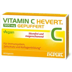 Vitamin C Hevert 500 mg gepuffert Kapsel 60 St