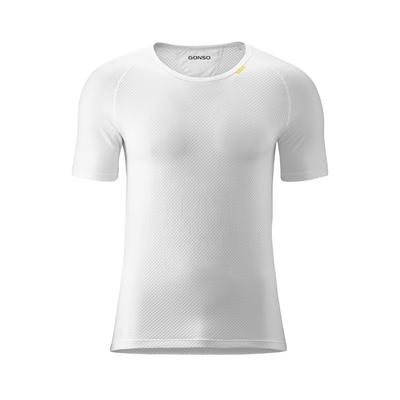 Funktionsshirt GONSO "Base Shirt M", Herren, Gr. 5XL, weiß, 89% Polypropylen, 11% Elastolefin, Rundhals, Shirts Funktionsshirt Sportshirt, Herren Fahrrad-Unterhemd, elastisch und atmungsaktiv Rundhals Radshirt