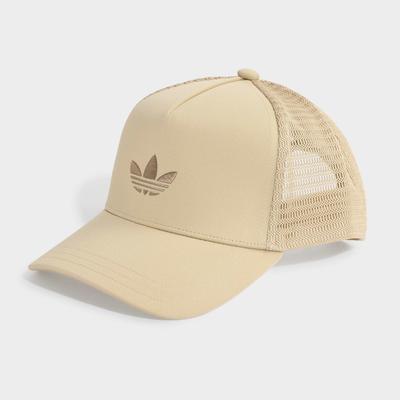 Baseball Cap ADIDAS ORIGINALS "ADICOLOR CLASSIC CURVED FOAM TRUCKER", Herren, beige (khaki three), Obermaterial: 92% Polyester, 8% Elasthan, Caps